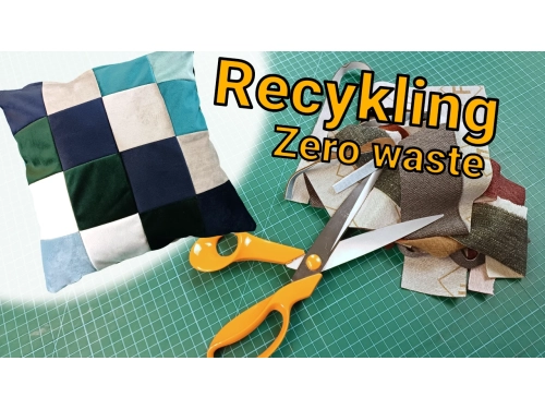 Jak uszyć poduszkę patchwork - recykling tkanin